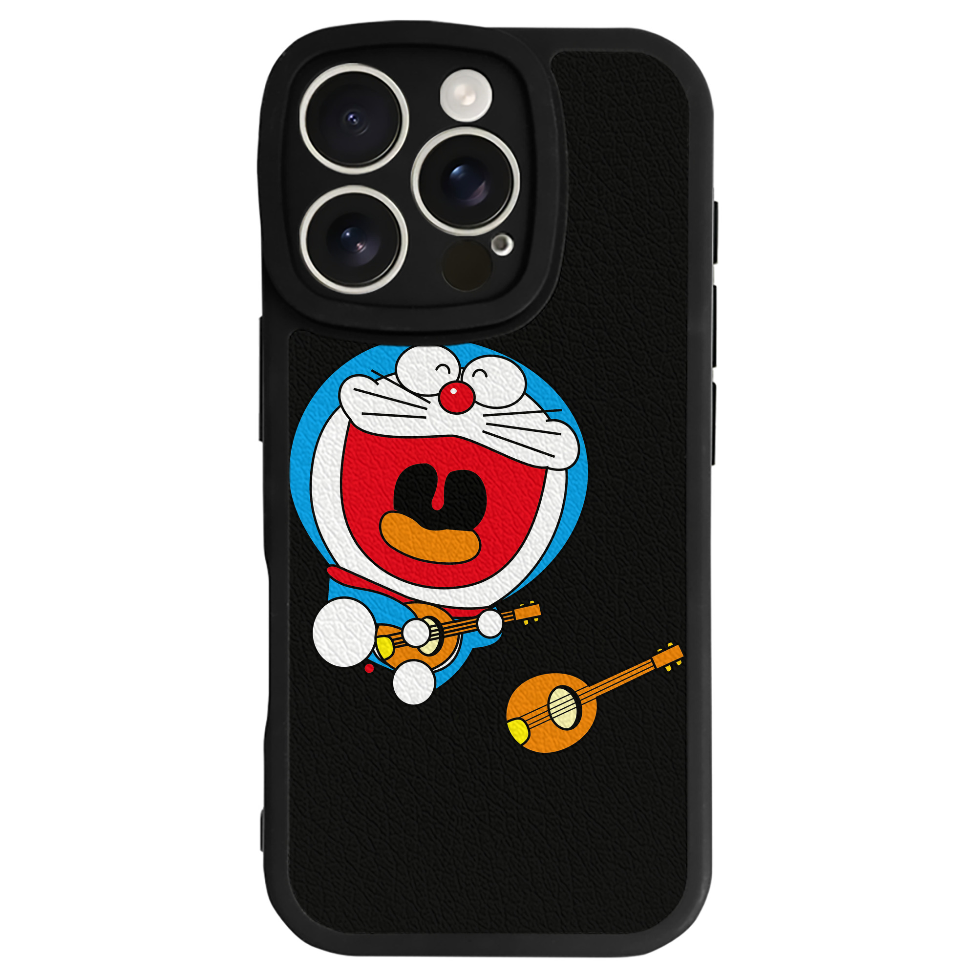 （画像用） ドラえもん Doraemon 【iPhone 16シリーズ対応】シリコンスマホケース（レザー調） 材質：シリコン